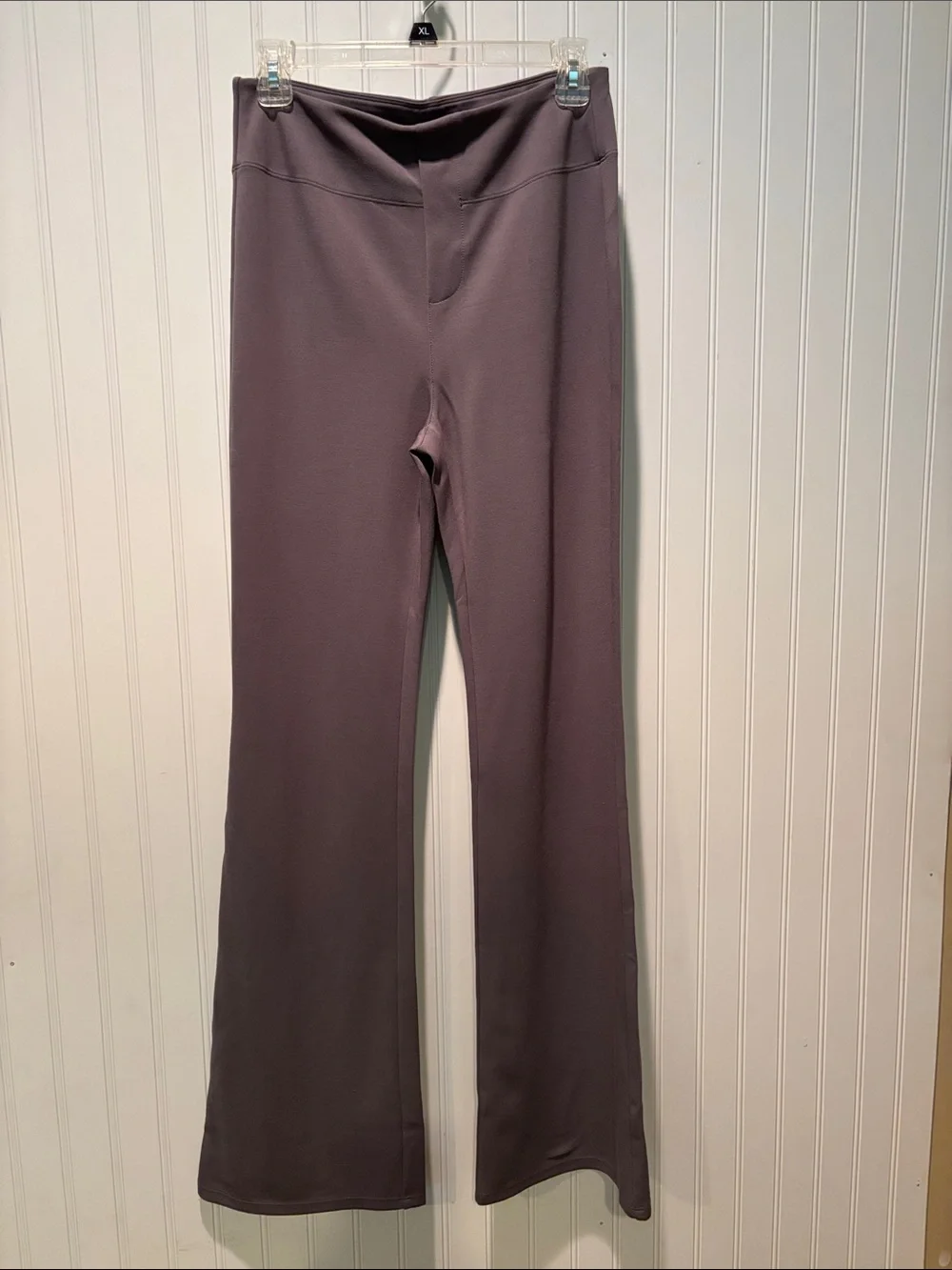 NWT HALARA High Waisted Work/Leisure Gray Flare Pants Size M TALL